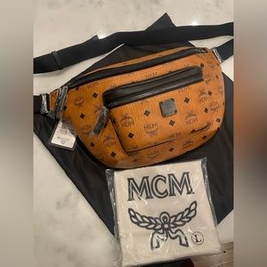 100% Authentic MCM Large Furston Visetos crossbody bag.